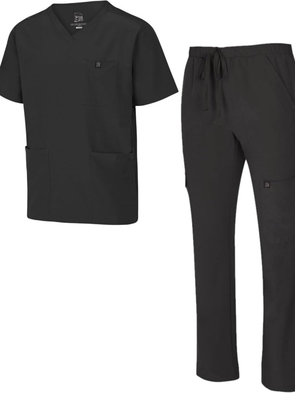 Men's Stretch Multi-Pocket Cargo Scrub Set - Comfortable Medical Workwear